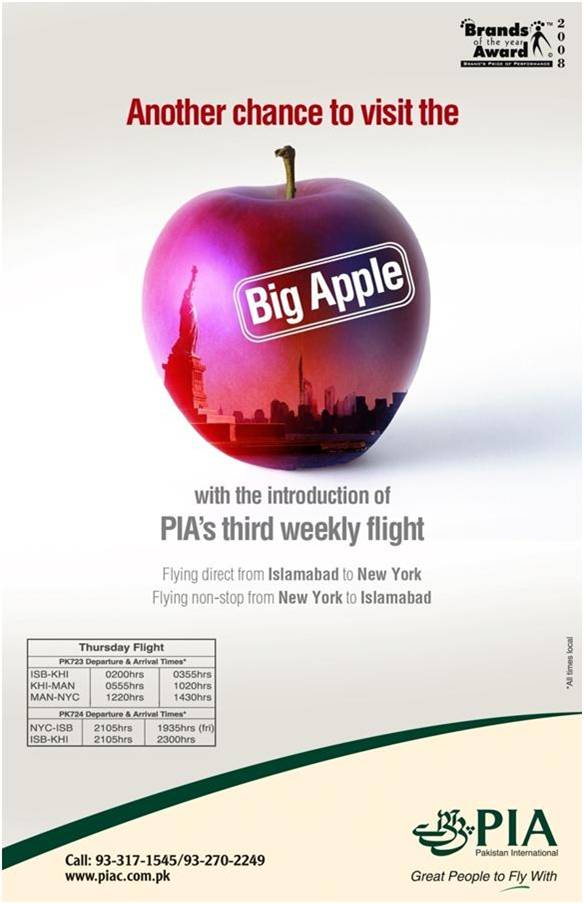 PIA Big Apple — Award-Winning Campaign